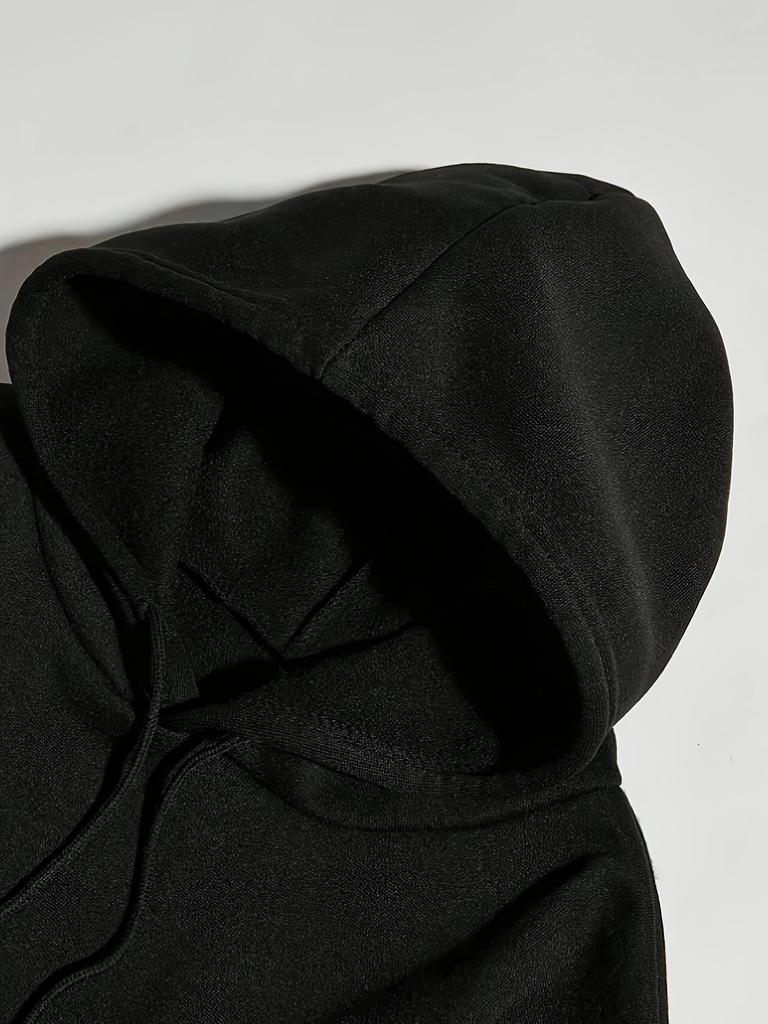 Trendy autumn men's Gothic letter print comfortable, soft, breathable hooded sweatshirt outdoor street high street clothing