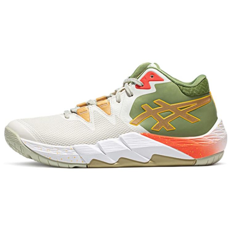 Asics Unpre Ars 2 Поддержка Средние Баскетбольные Кроссовки Унисекс Бежевый Зеленый 1063A091-200