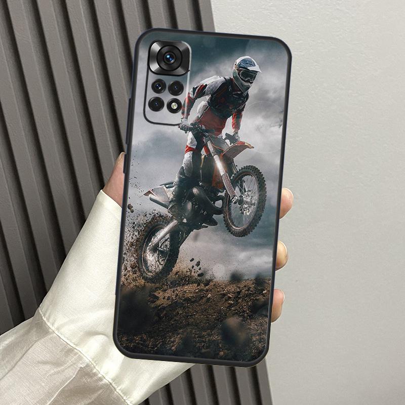 Спортивный чехол для мотоцикла Мотокросс Для Xiaomi Redmi Note 13 Pro 14 12 11 10 15 Pro Plus Redmi 14C 13C 15C 10C 12C 15 Funda