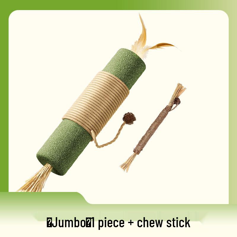 Catnip Teaser and Teeth Grinding Stick: Boredom Relief & Bite-Resistant Toy for Cats & Kittens