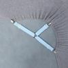 4PCS Blue Triangle Bed Mattress Sheet Clips Grippers Straps Suspender Fastener Holder