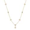 ORSA JEWELS Серебро S925 Золото 14 карат Клевер Жемчужное Ожерелье с Натуральным Жемчугом Украшения для Женщин Свадебная Вечеринка Банкет Подарок GPN100