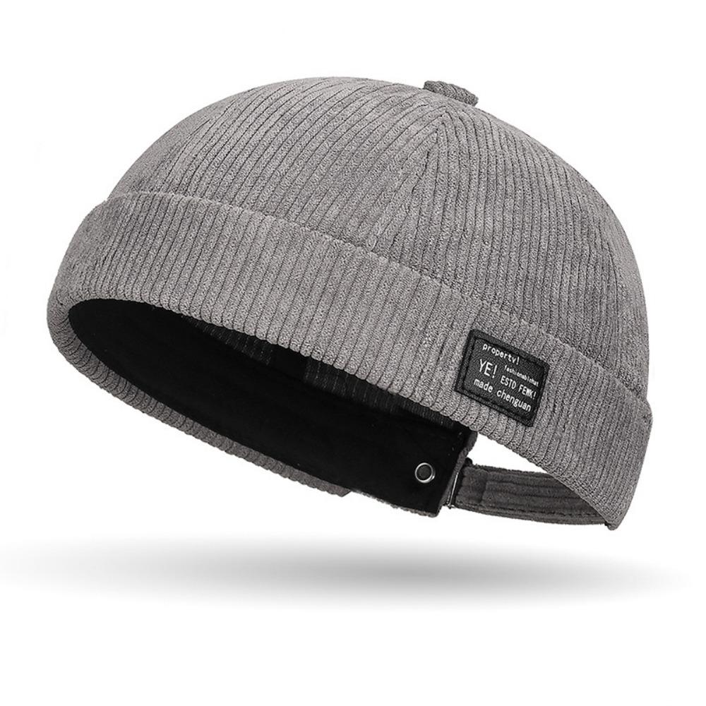 Adjustable Brimless Skullies Cap Cotton Hip Hop Hats New Landlord Docker Cap Women Men