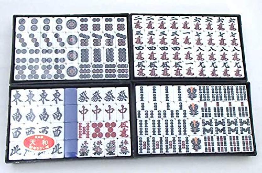 R плитки, которые падают, ручной работы, домашний маджонг Tenwa Синяя цветная точка с полосками плитки не разваливаются, плитки, (с палками),