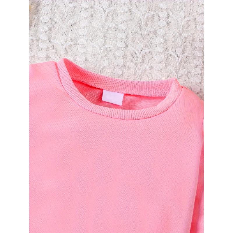 Easy Print Pattern, Comfortable And Skin-Friendly Sweatshirt for Baby Girls Aged 0-3 Years