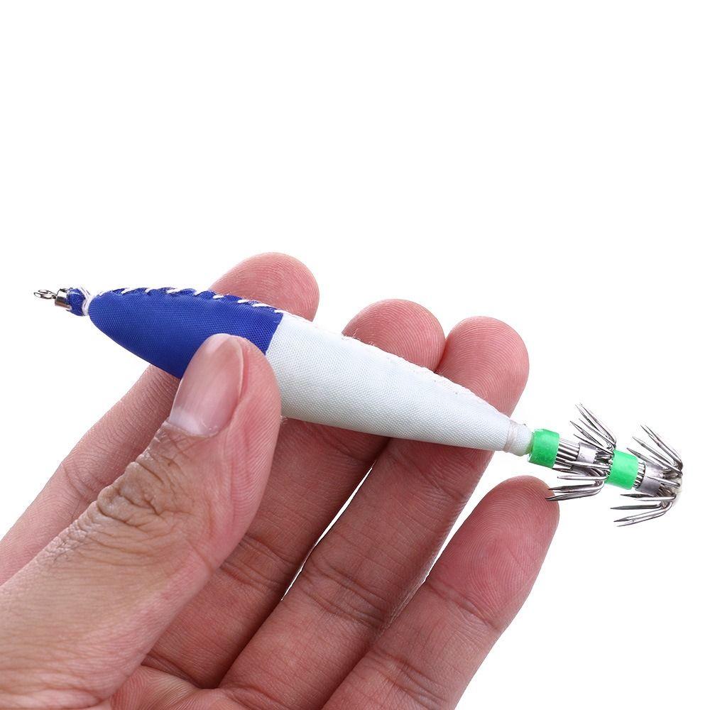 6.3g Wood Shrimp Lure Bright Color Cuttlefish Bait Shrimp Squid Hook Saltwater Fishing Tackle