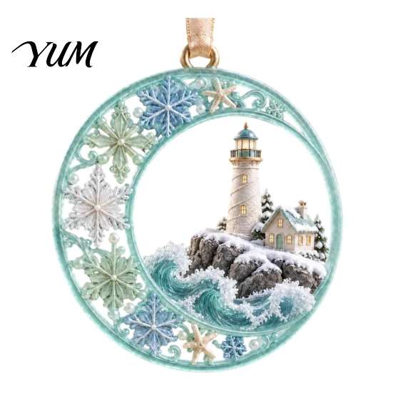 Home Party Wall Hanging Acrylic Christmas Tree Pendant, Decorative Ornament, Exquisite Xmas Pendant Decorations for Garden Fireplace Holiday Supplies