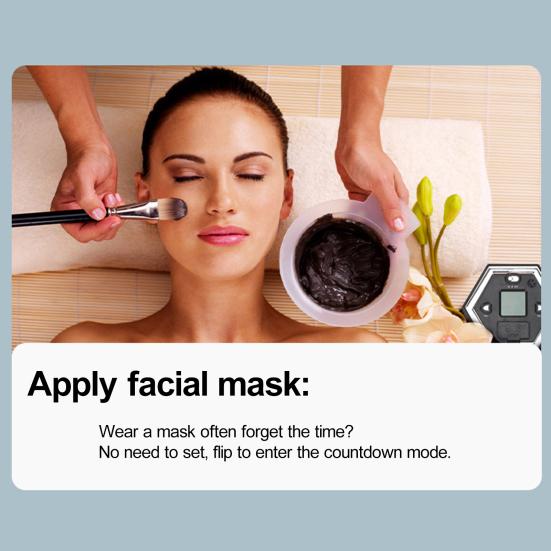 Вращающийся таймер Pomodoro на 5-60 минут, светодиодный дисплей, ползунковый переключатель, шестигранный стол, перевернутый таймер производительности, вибрация, беззвучный будильник для работы, учебы, кухни