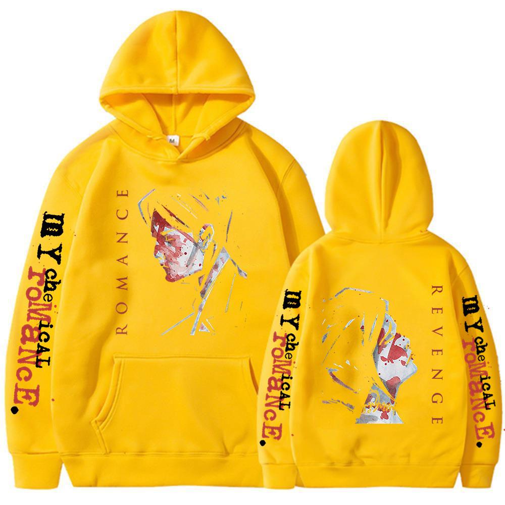 Punk Band My Chemical Romance Hoodies Three Cheers for Sweet Revenge Hooded Sweatshirts Men's Women Oversized Pullovers