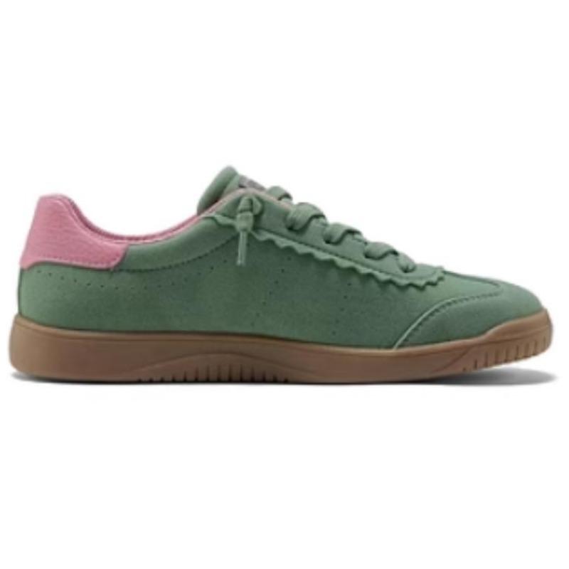 Skechers AIR-COOLED MEMORY Women Retro Trainer Sneakers Green Pink Brown 114570-GRN