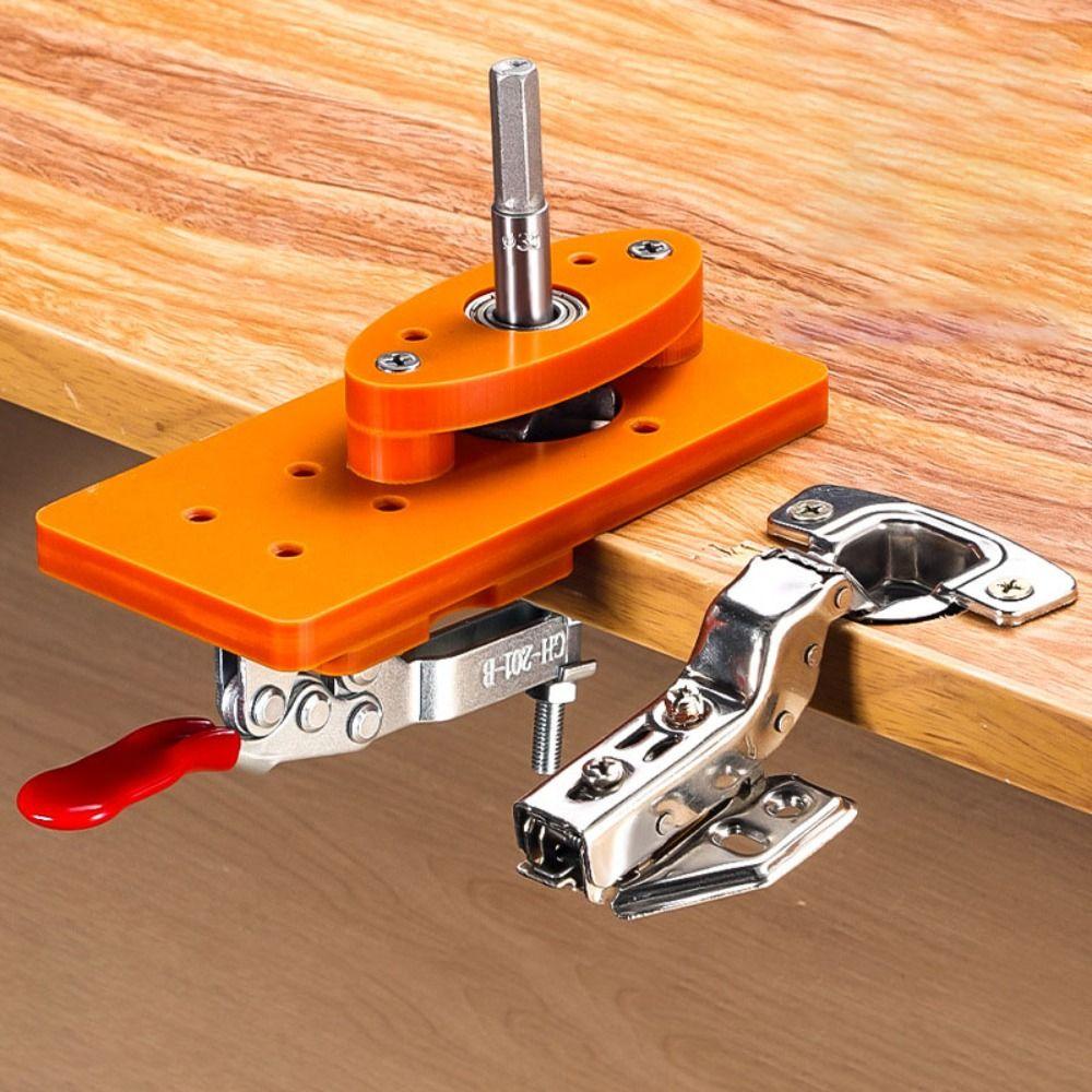 Wear-resisting Cabinet Hinge Drill Guide Save Labour Hole Opener Template Carpenter