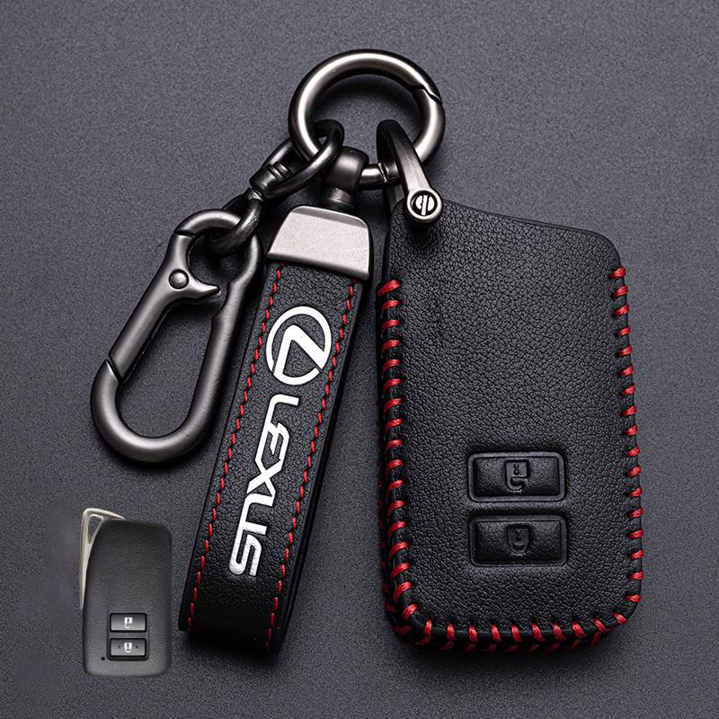 Leather Car Remote Key Cover Fob Case Holder Shell for Lexus NX 200 NX300H RX 350 450H ES 350 ES 300h Auto Keychain Accessories