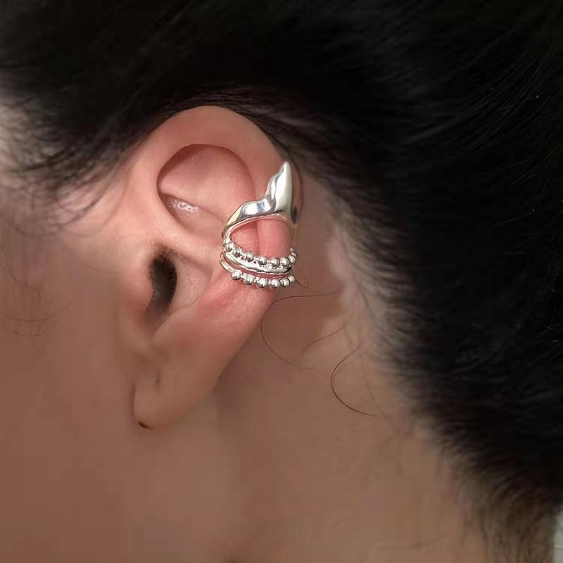 Клипса для ушей в виде эльфа с длинной цепочкой, клипсы-кисточки, серьги для женщин, геометрические серьги-каффы без проколов, длинная серьга-звезда, клипса для ушей в виде косточки, индивидуальные ювелирные аксессуары