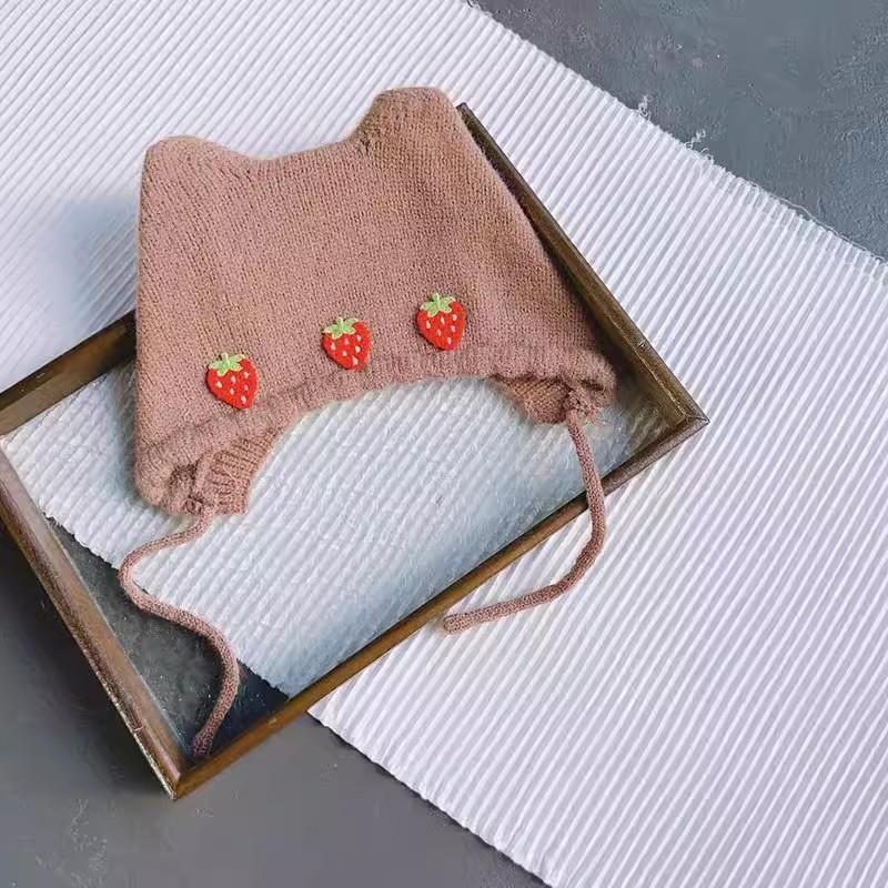 Autumn/Winter Baby Hat Cute Men Women'S Knit Wool Cap Princess Hat Breathable For Infants And Toddlers Fashionable Hat
