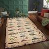 3D Fish Bait Pattern Carpet Bedroom Floor Living Room Bed Office Mat, Non-slip Exquisite Home Decor Durable Machine Washable Rug