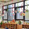 Разноцветные Мультяшные ПЭТ Спиральные Подвесные Украшения для Детского Сада