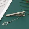 1Pc  Men Silver Necktie Tie Clip Stainless Steel Plain Clasp Bars Pins Clips