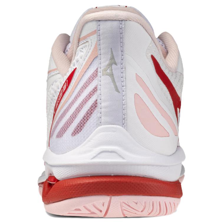 Mizuno AC Амортизация Устойчивая к истиранию Амортизация, Износостойкие Низкие Теннисные Кроссовки Женские Белый/Красный 61GA267162