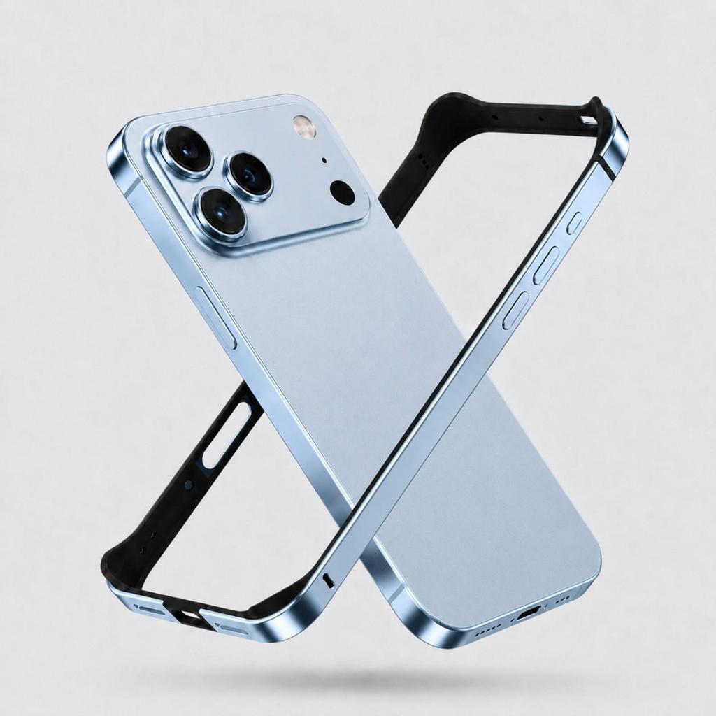 Металлический чехол для телефона Apple 18 Pro Max с защитой углов и теплоотводом