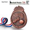 Customizable School Competition Football Medals - Gold, Silver, Bronze Sports Meet Prizes