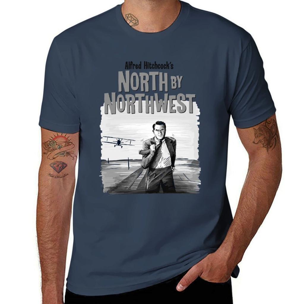 Alfred Hitchcocks North By Northwest Tshirt Plus Size Lightweight Tee Shirt