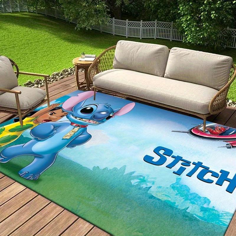 1pc Stitch Pattern Area Rug Soft Flannel Floor Mat for Living Room,Office,Bedroom and Carpet
