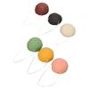 6pcs Konjac Sponges Home Travel Portable Soft Facial Cleansing Exfoliating Sponge Set for Skin Care