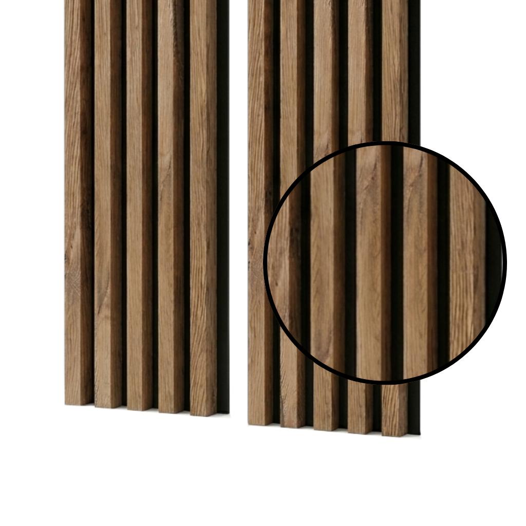 Acoustic Wall Panel Mebano PRO Grandson Oak with Black HDF Backing 2x 26.5x240 cm