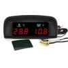 2 IN 1 Water Temperature Gauge Digital Led Voltmeter For Car Truck Motorcycle Car Temperature Sensor 10mm 1/8 NPT Celsius Degree