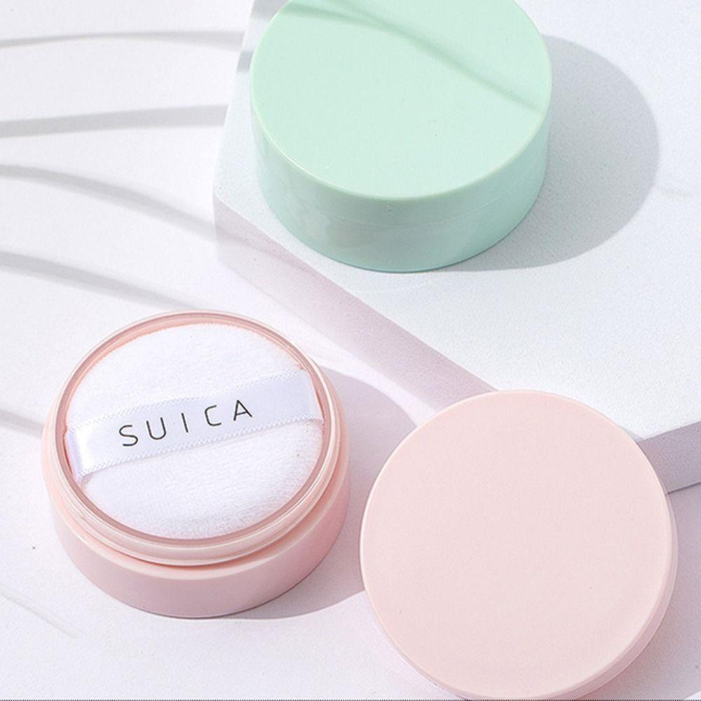 Portable Cosmetics Container Durable Dispersion Powder Box Hermetic Bulk Powder Box Make-up