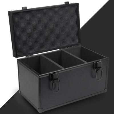 Коробка для хранения карт Кейс из алюминиевого сплава Пылезащитный Линия с губчатым держателем Органайзер для колоды для