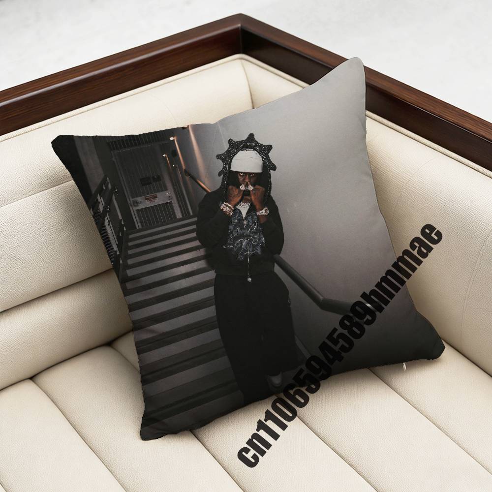 For C-Chief Keef Skeletor Throw Pillow Case Sham 45X45Cm 40X40Cm Square Car Pillowcase Pad Cushion Cover