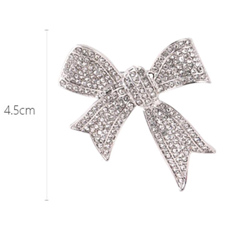 Bow Brooches For Women Bowknot Brooch Pin Vintage  Jewelry Accessories Suit Anti-Light Corsage