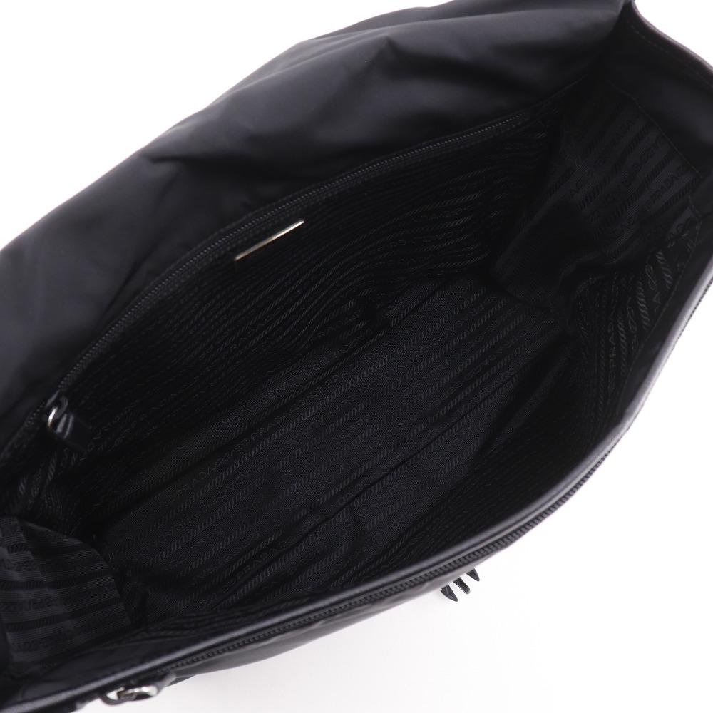 PRADA Shoulder Bag V158 NERO black Nylon mens Used