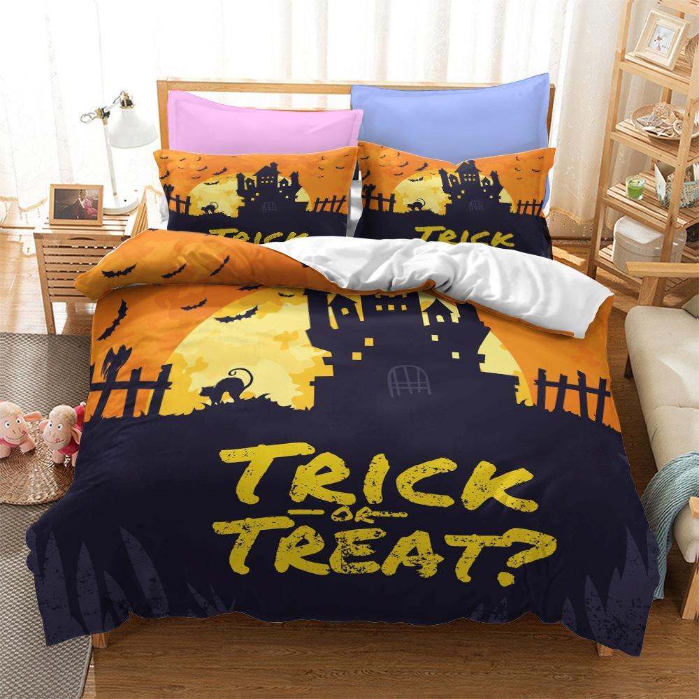 Halloween Series Bedding Three-Piece Home Textile Kit