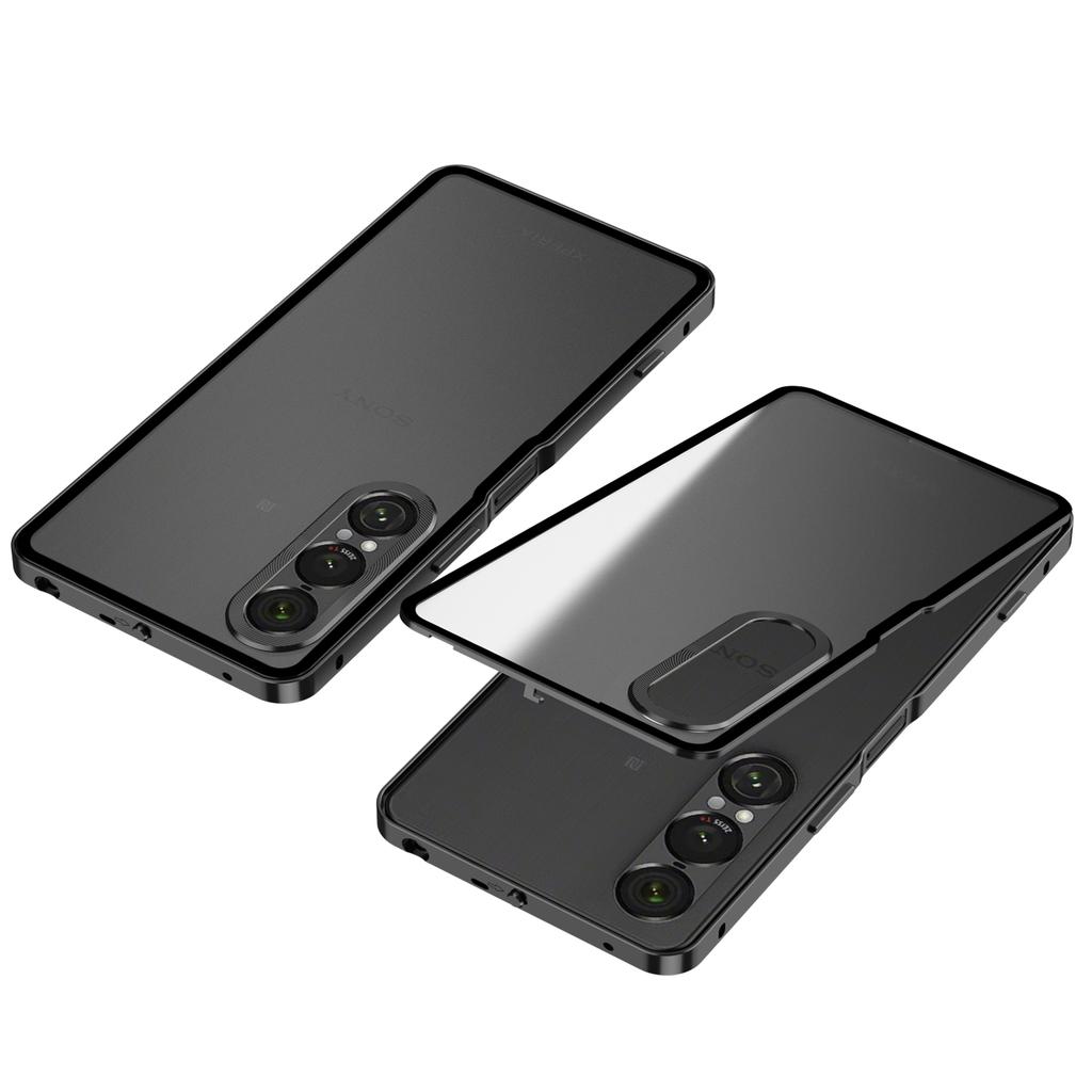Ударопрочный металлический чехол для телефона Sony Xperia 1 V II Алюминиевый сплав Металлическая рама Жесткий матовый бампер Чехол для Xperia 1 VI 1 V