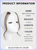 Синтетические парики из высокотемпературного шелка черного цвета, 14-дюймовая челка в виде драконьей бороды, двухсекционная челка, заколка для волос