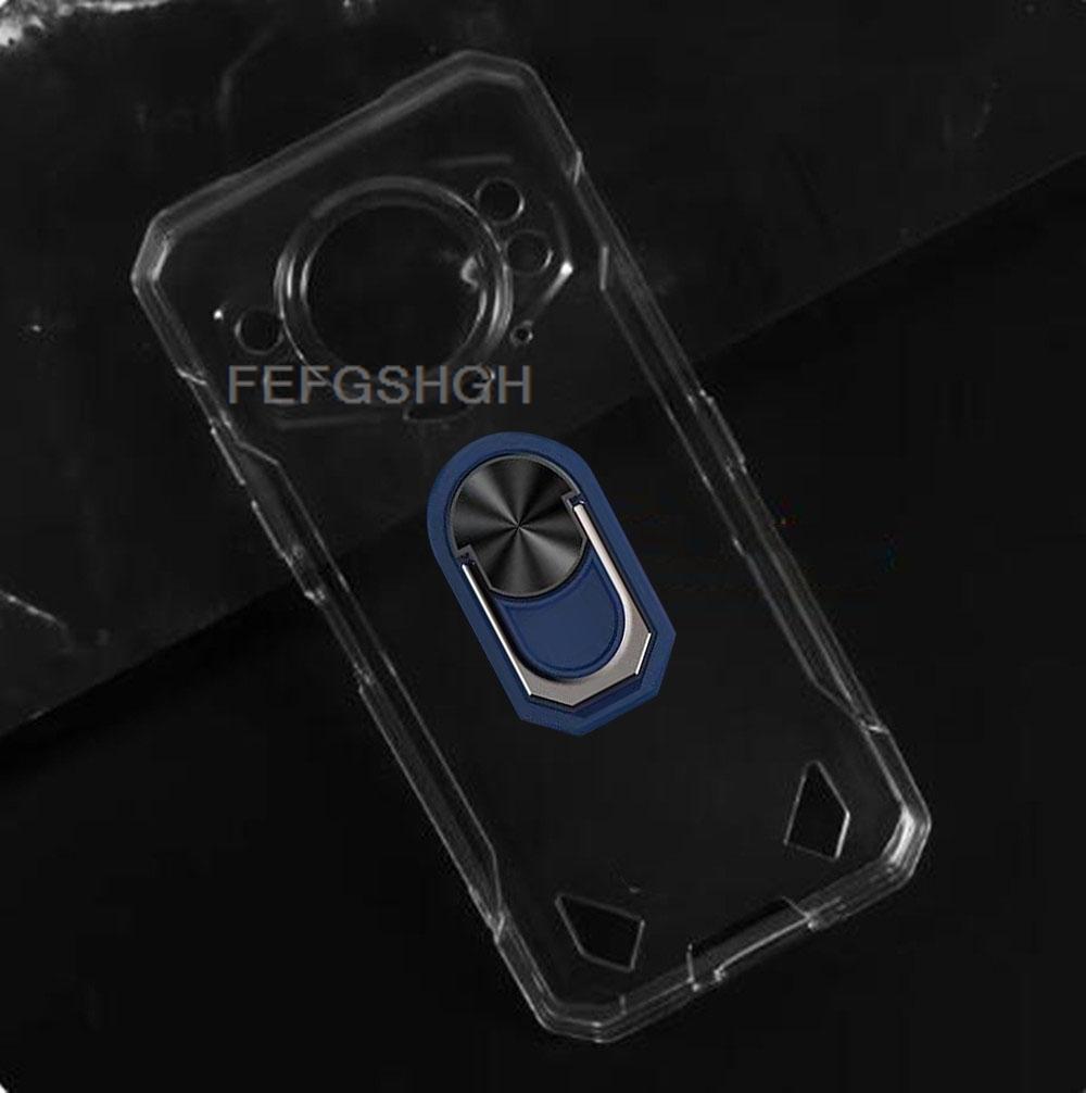 For Doogee S200 S 200 6.72" Back Finger Ring Soft TPU Silicone Case For Doogee S200X S200 S 200 X Bracket Phone Cover