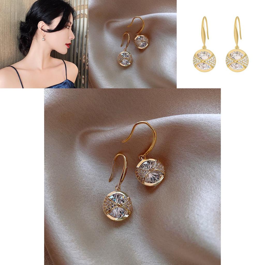 Silver Hoop Earrings With Cubic Zirconia For Elegant Party Wear