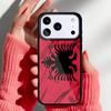 Чехол для телефона с изображением орла на флаге Албании для iPhone 17 16 15 14 13 Pro Max Задняя крышка для 12 11 Pro Coque