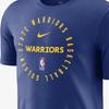 Nike Футболка мужская Golden State Warriors Dri-Fit NBA FW24 с модным логотипом, влагоотводящая, с коротким рукавом, дышащая, темно-синяя, HF1421-495