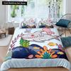 Детский мультяшный комплект постельного белья размера «Кинг»/«Квин» с морскими животными, пододеяльник «Подводный мир», покрывало с морскими обитателями, полиэстеровый чехол для одеяла