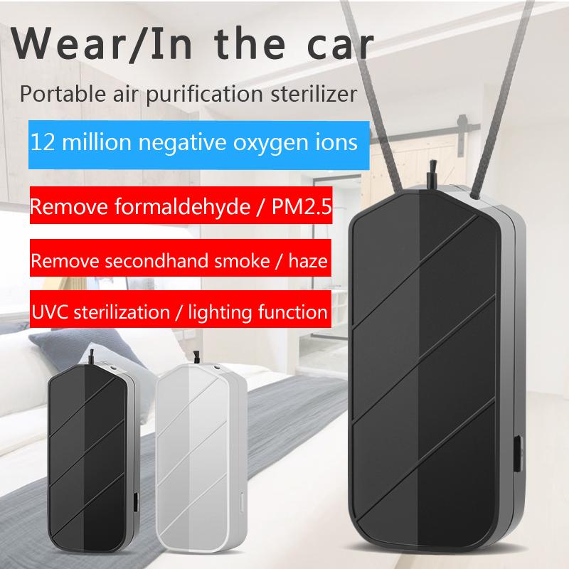 Personal Wearable Air Purifier Necklace Mini Portable Air Freshener Ionizer Negative Ion Generator