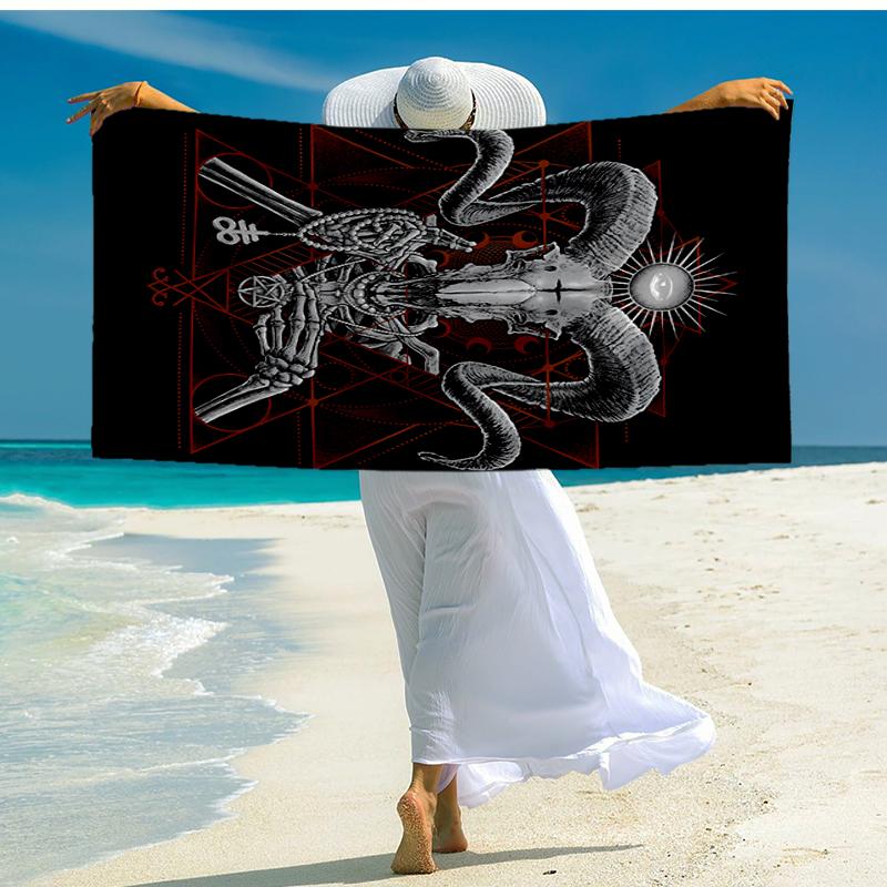 Oversized Fashion Beach Towel: Ideal for Summer Adventures Soft, absorbent and quick drying suitable for swimming and bathing