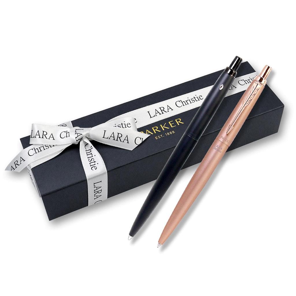[LARA Christie] Metis Pink Gold Ballpoint Pen by PARKER - Luxury Writing Instrument, Stylish Design