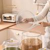 Transparent Flour Grains Storage Jar With Lid Sealed Grains Storage Box Wide Mouth Candy Cookie Jar Tea Kitchen Organizer