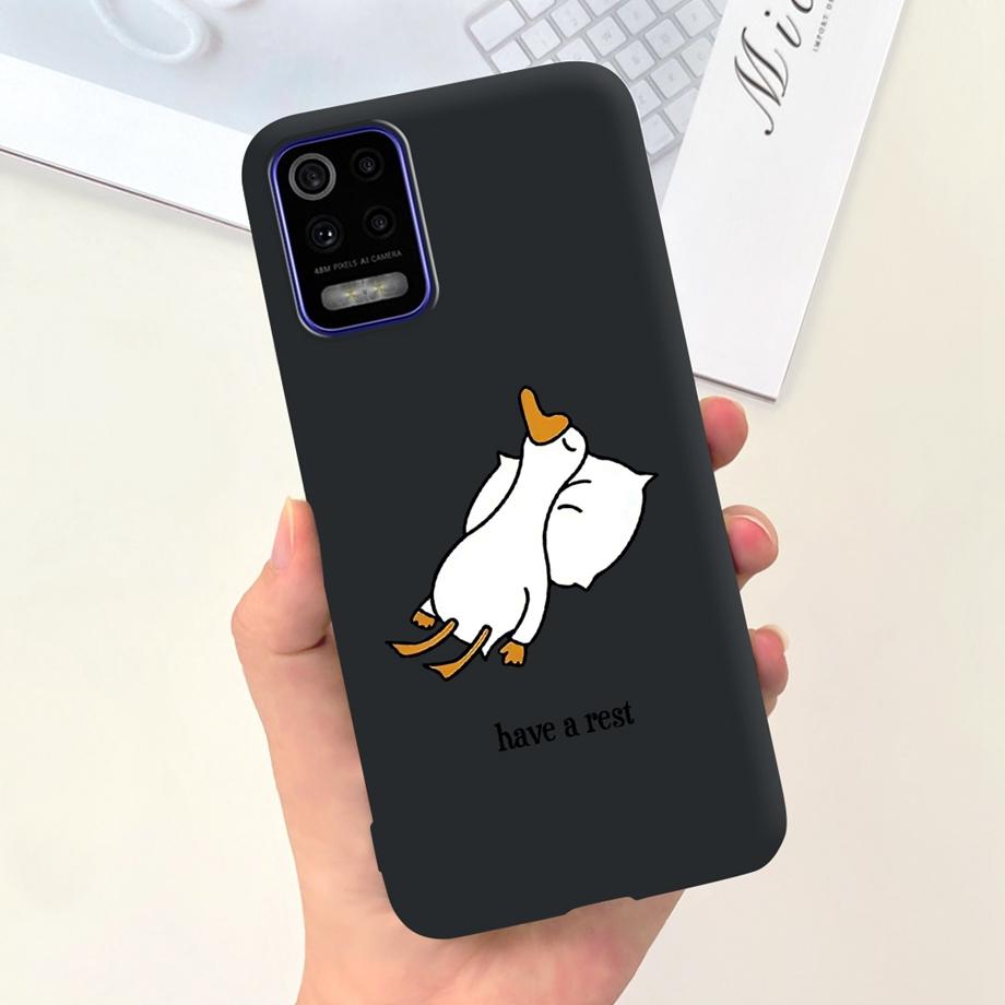 Чехол для телефона LG K52 Q52 2020, мягкий матовый силиконовый чехол для LGK52 LGQ52 2020, чехол в готическом стиле, мультяшная задняя крышка, милый узор