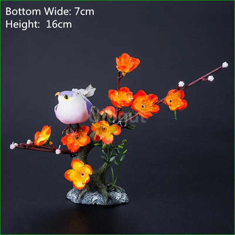 restaurant plate tray dish decorate Plum Peach blossom flower tree seafood sushi decoration ornamental artificial chef tools