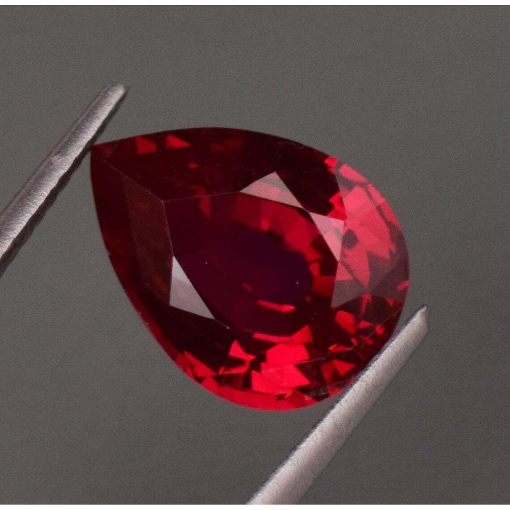 Natural Red Ruby Loose Gemstone Pear Shape 8 To 10 ct for Jewelry Making and Gem Collections