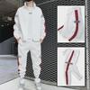 Весна 2024 года, мужской повседневный спортивный костюм из двух частей в корейском стиле, молодежный тренд, доступны большие размеры